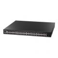 Коммутатор Edge-corE 48 x GE + 2 x 10G SFP+ ports + 1 x expansion slot (for dual 10G SFP+ ports) L3 Stackable Switch, w/ 1 x RJ45 console port, 1 x USB type A storage port, RPU connector, Stack up to 4 units