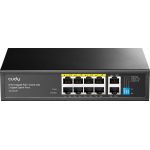 Коммутатор неуправляемый с PoE, Cudy GS1010P, 8x10/100/1000 Мбит/с PoE+, 2x10/100/1000 Мбит/смет. корпус