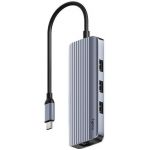 Концентратор USB-C 6 в 1 Cudy UH606 4K, 1хUSB-C 3.2, 1х HDMI 2.0, 3хUSB-A 3.2, 1хLAN 1Gb/s
