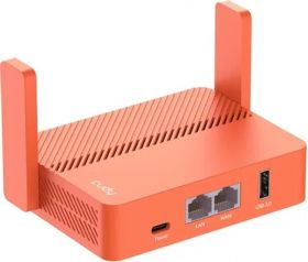 Маршрутизатор Wi-Fi Cudy TR1200, AC1200, 1x WAN 10/100 Мбит/с., 1x LAN 10/100 Мбит/с., USB, питание Type-C, без БП