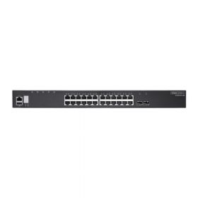Коммутатор Edge-corE ECS4620-28T 24 x GE + 2 x 10G SFP+ ports + 1 x expansion slot (for dual 10G SFP+ ports) L3 Stackable Switch, w/ 1 x RJ45 console port, 1 x USB type A storage port, RPU connector