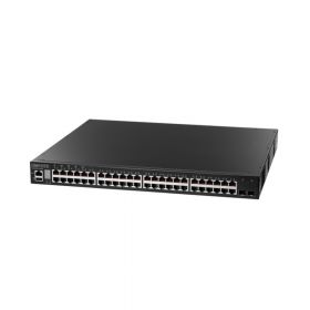 Коммутатор Edge-corE ECS4510-52T 48 x GE + 2 x 10G SFP+ ports + 1 x expansion slot (for dual 10G SFP+ ports) L2+ Stackable Switch, w/ 1 x RJ45 console port, 1 x USB type A storage port, RPU connector, Stack up to 4 units