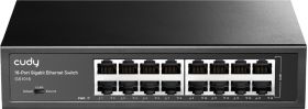 Коммутатор неуправляемый Cudy  GS1016, 16х10/100/1000 Мбит/с, мет. корпус