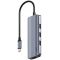 Концентратор USB-C 6 в 1 Cudy UH606 4K, 1хUSB-C 3.2, 1х HDMI 2.0, 3хUSB-A 3.2, 1хLAN 1Gb/s